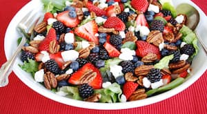 Red White and Blue Fluff Salad